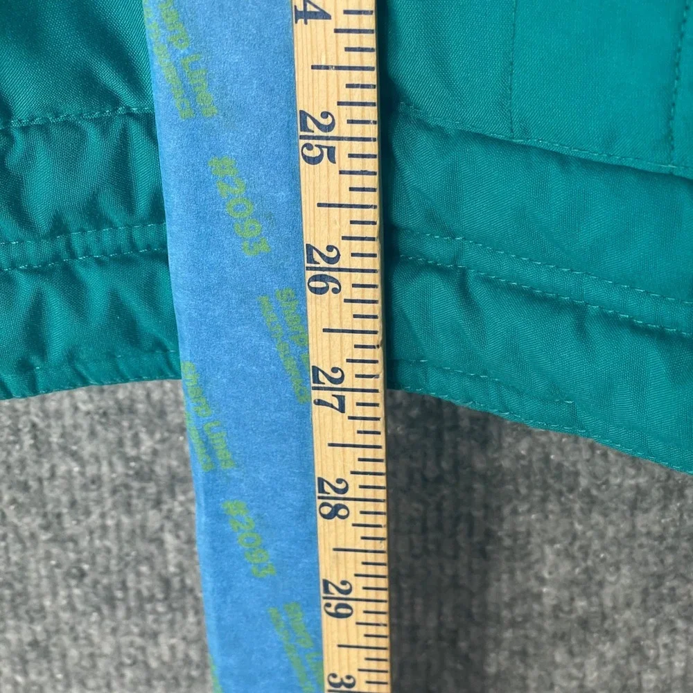 Vintage St Johns Bay Mens Colorblock Ski Jacket Teal Purple‎ 90s Retro Large L